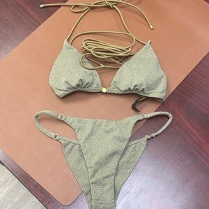 Elegant Olive Bikini Set